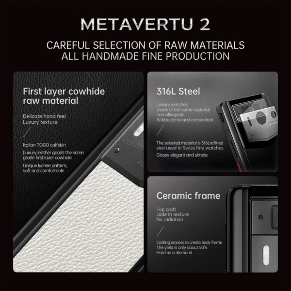 METAVERTU 2 WHITE ALLIGATOR SKIN WEB3 AI PHONE – GRAPE PURPLE (SILVER CASE)