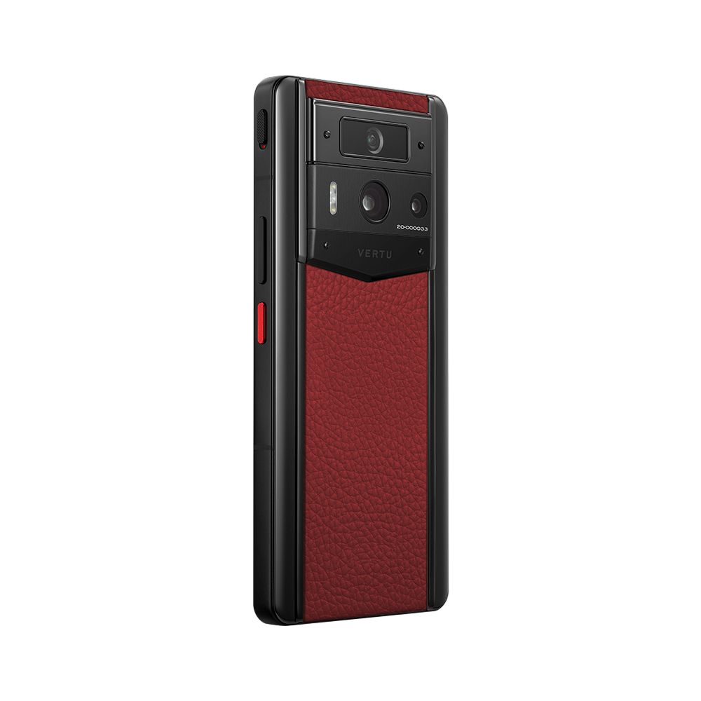 METAVERTU 2 Calfskin Web3 AI Phone - Raspberry Red