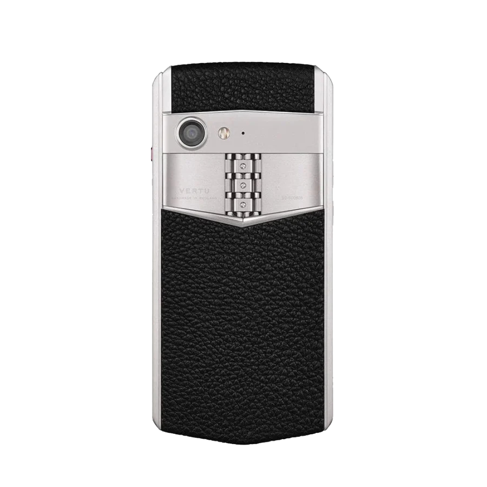 back Aster P Baroque Calf Leather Phone - Jade Black