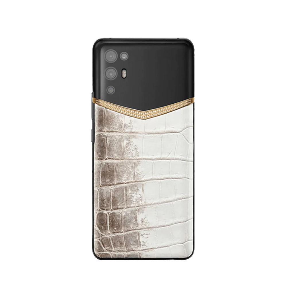 iVERTU 18K Gold Himalaya Alligator Skin 5G Phone