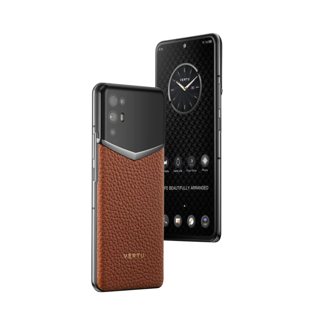 iVERTU Calfskin 5g Phone - Caramel Brown