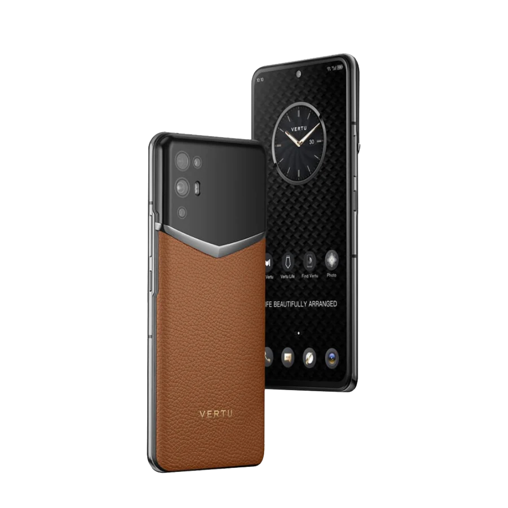 iVERTU Calfskin 5G Phone - Ochre Brown
